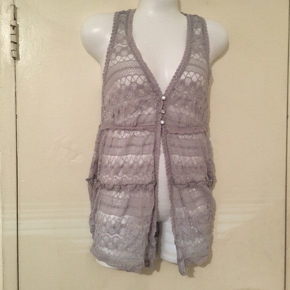 Forever 21 knit Grey cardigan size small - Picture 3 of 5